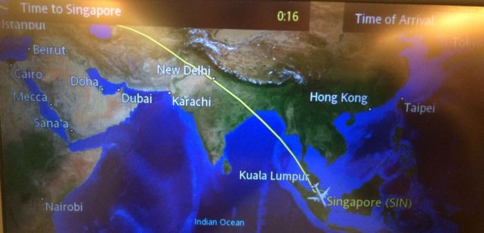 En route to FRA to SIN